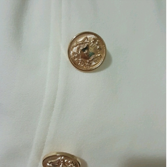 🌼1LEFTmed🌼 White Military Fashion Jacket - Picture 3 of 4